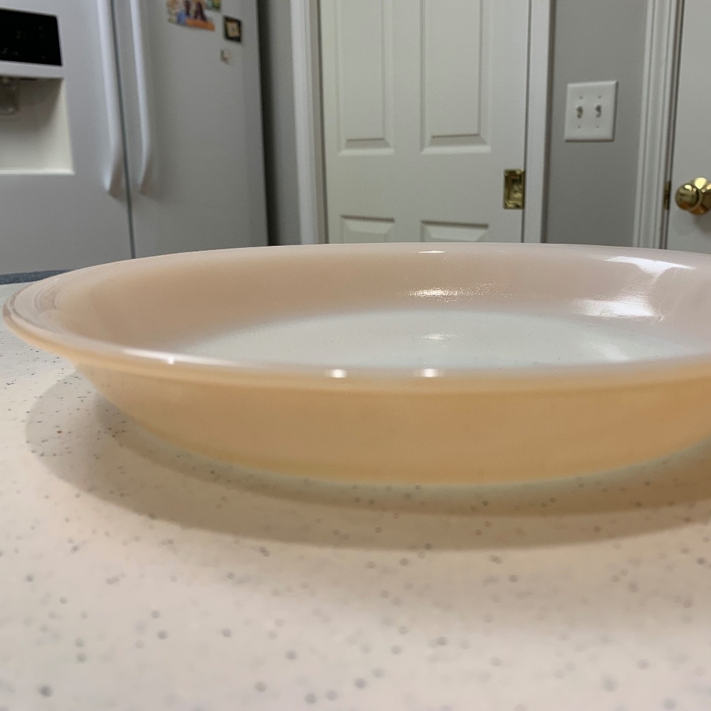 Anchor Hocking Fire King Copper Tint 9” Pie Dish